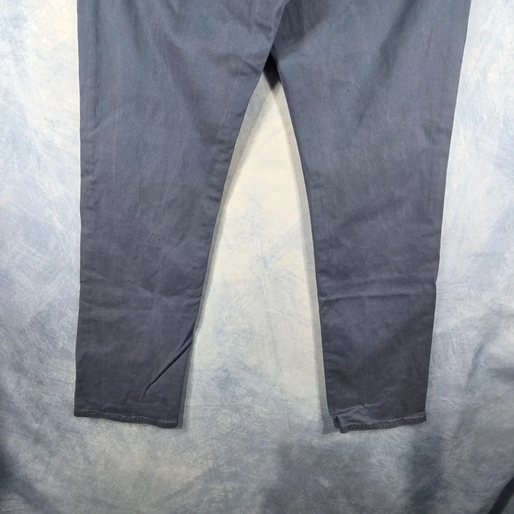 Lucky Brand 121 Slim Straight Pants Mens 34x30 Blue Gray Slate Casual Chino